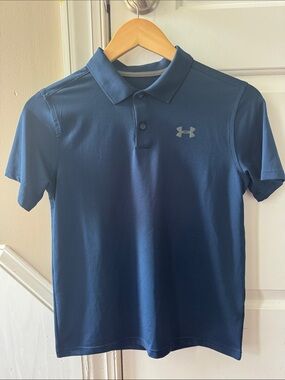 Under Armour Boy’s Navy Blue Performance Polo